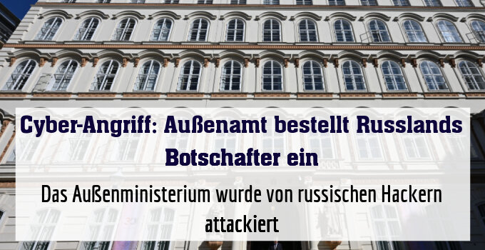 Das Außenministerium wurde von russischen Hackern attackiert