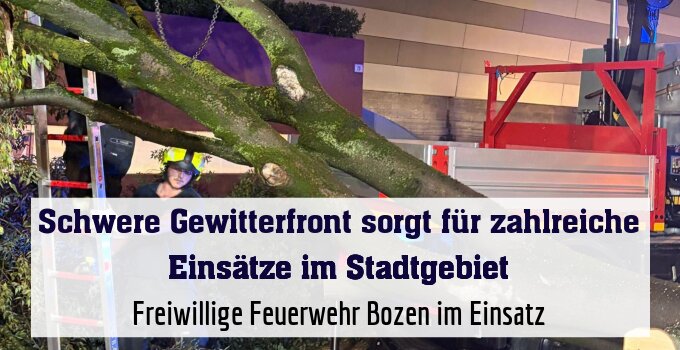 Freiwillige Feuerwehr Bozen war im Einsatz