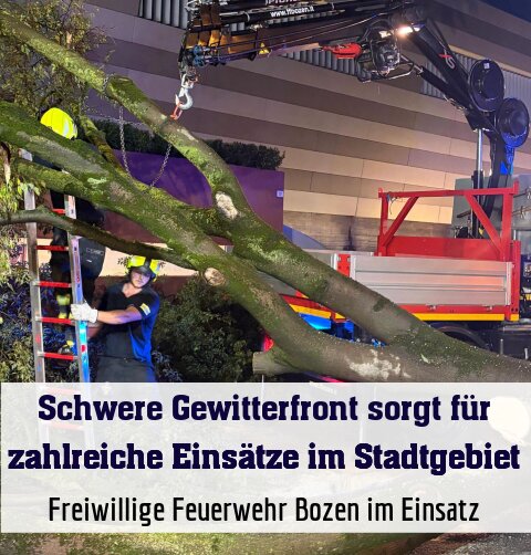 Freiwillige Feuerwehr Bozen war im Einsatz
