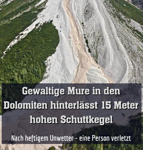 Nach heftigem Unwetter - eine Person verletzt