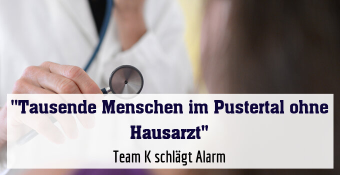 Team K schlägt Alarm