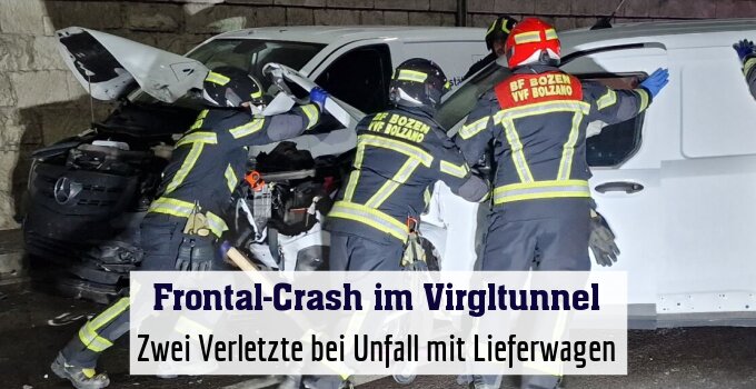 Zwei Verletzte bei Unfall mit Lieferwagen