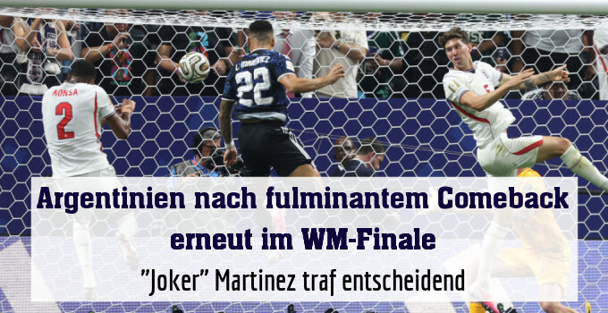 "Joker" Martinez traf entscheidend