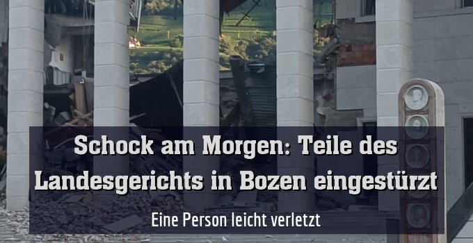 Eine Person leicht verletzt