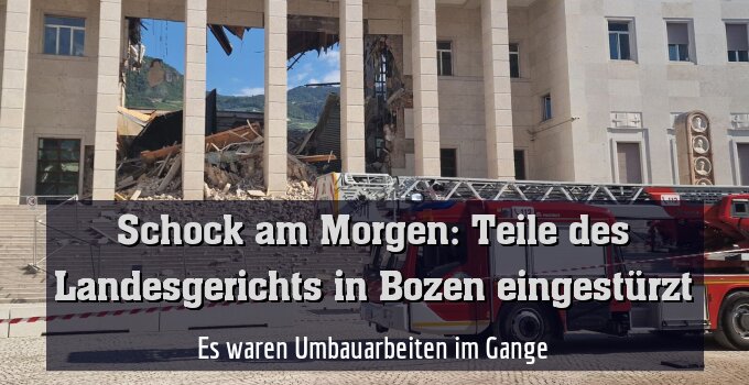 Es waren Umbauarbeiten im Gange