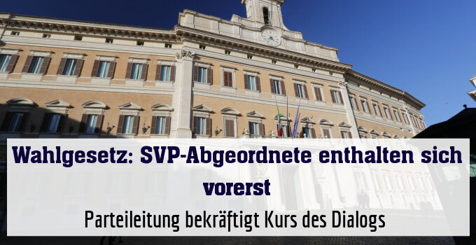 Parteileitung bekräftigt Kurs des Dialogs 