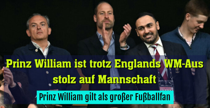 Prinz William gilt als großer Fußballfan
