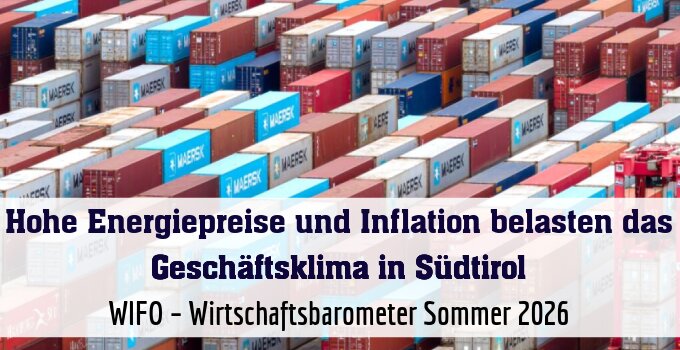 WIFO – Wirtschaftsbarometer Sommer 2026