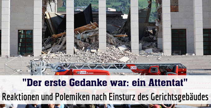 Reaktionen und Polemiken nach Einsturz des Gerichtsgebäudes