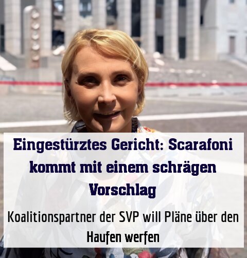 Koalitionspartner der SVP will Pläne über den Haufen werfen