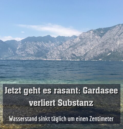 Wasserstand sinkt täglich um einen Zentimeter