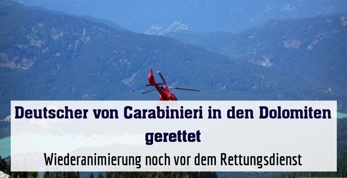 Wiederanimierung noch vor dem Rettungsdienst