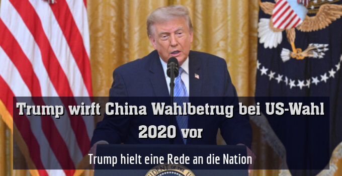 Trump hielt eine Rede an die Nation