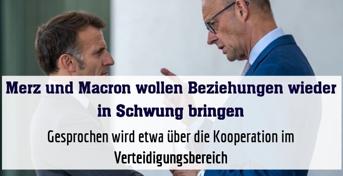 Gesprochen wird etwa über die Kooperation im Verteidigungsbereich