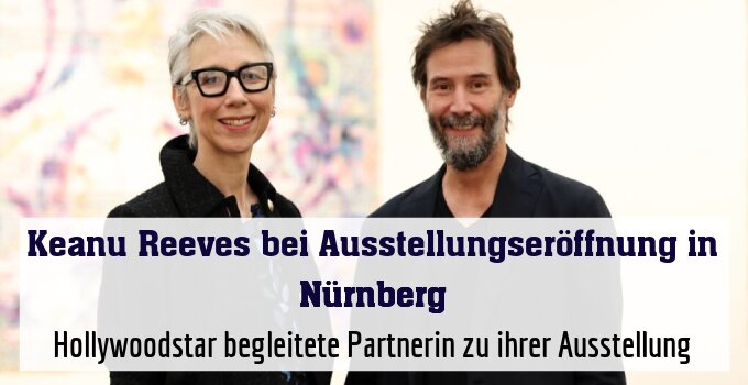 Hollywoodstar begleitete Partnerin zu ihrer Ausstellung