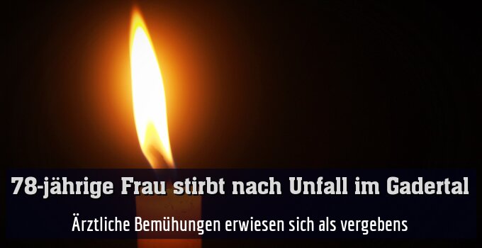 Ärztliche Bemühungen erwiesen sich als vergebens
