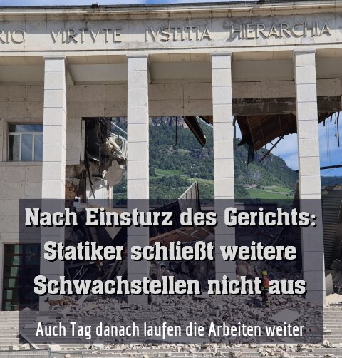 Auch Tag danach laufen die Arbeiten weiter