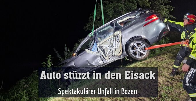 Spektakulärer Unfall in Bozen