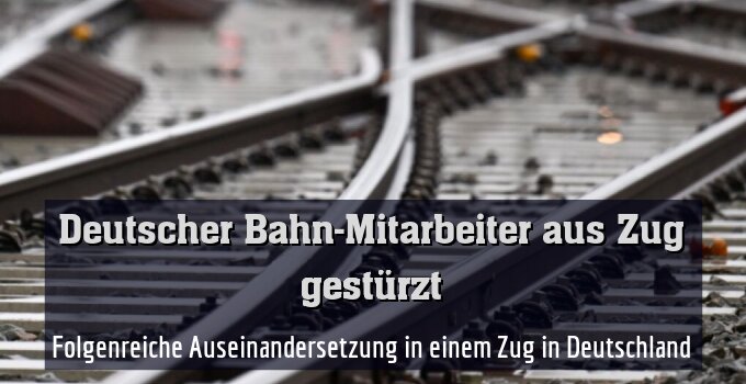 Folgenreiche Auseinandersetzung in einem Zug in Deutschland