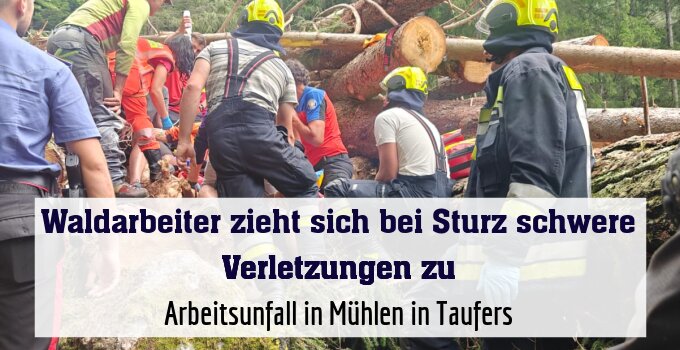 Arbeitsunfall in Mühlen in Taufers