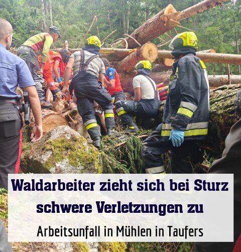 Arbeitsunfall in Mühlen in Taufers