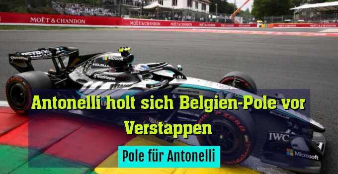 Pole für Antonelli