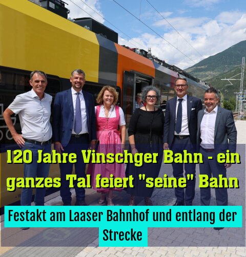Festakt am Laaser Bahnhof und entlang der Strecke
