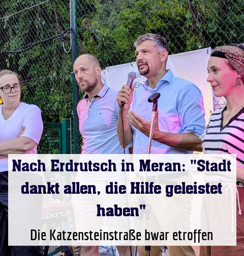 Die Katzensteinstraße bwar etroffen