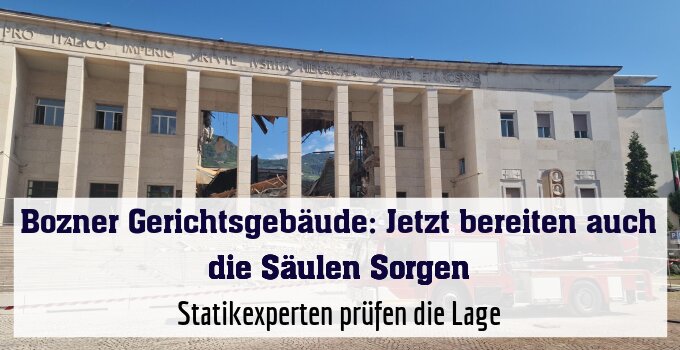 Statikexperten prüfen die Lage
