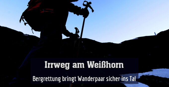 Bergrettung bringt Wanderpaar sicher ins Tal