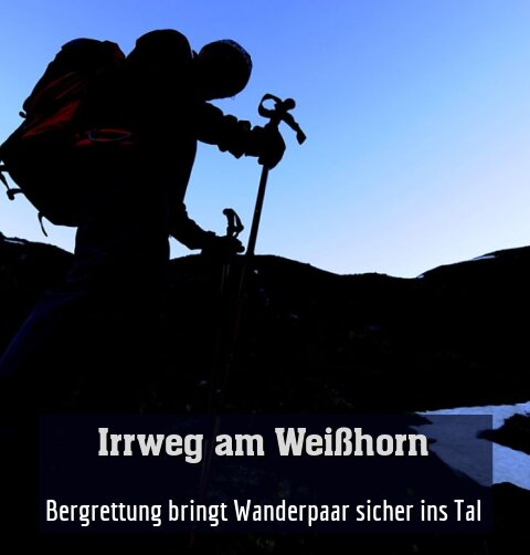 Bergrettung bringt Wanderpaar sicher ins Tal