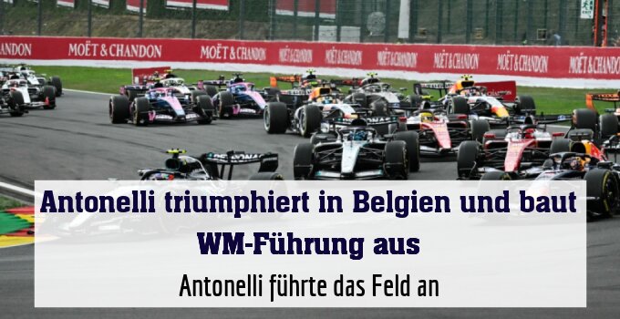 Antonelli führte das Feld an