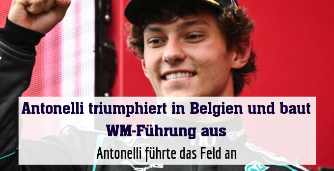 Antonelli mit der Siegerfaust