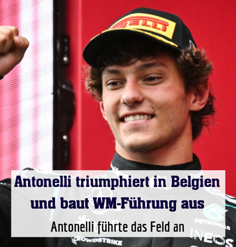 Antonelli mit der Siegerfaust