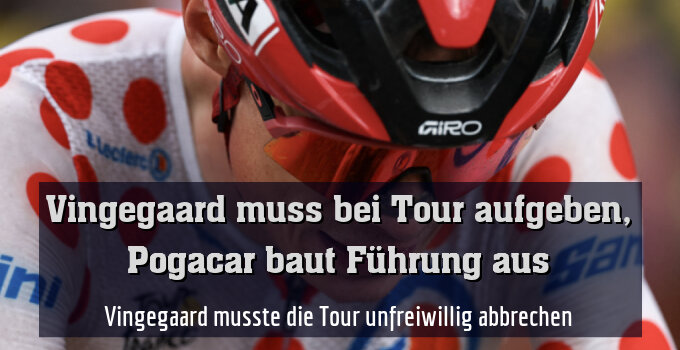 Vingegaard musste die Tour unfreiwillig abbrechen