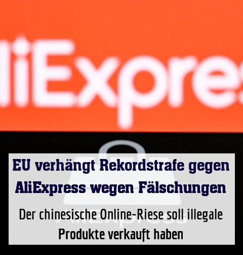 Der chinesische Online-Riese soll illegale Produkte verkauft haben