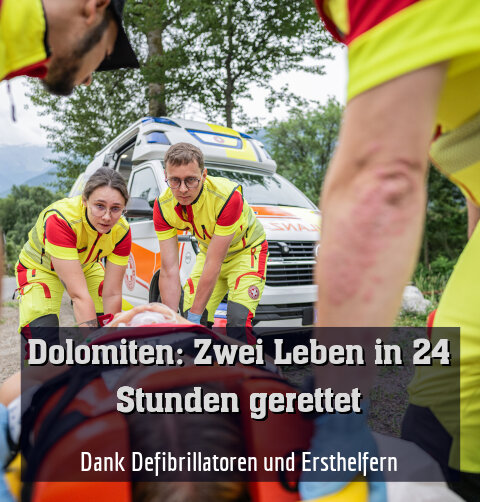 Dank Defibrillatoren und Ersthelfern