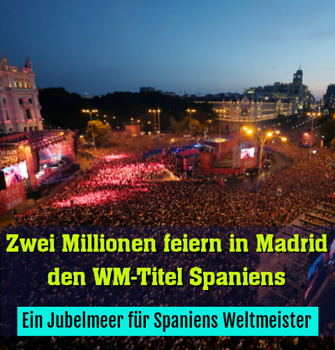 Ein Jubelmeer für Spaniens Weltmeister