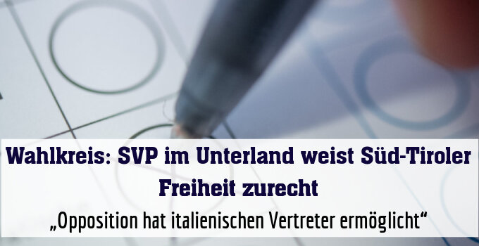 „Opposition hat italienischen Vertreter ermöglicht“