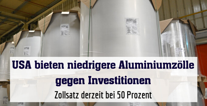 Zollsatz derzeit bei 50 Prozent