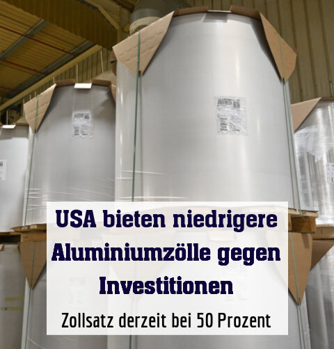 Zollsatz derzeit bei 50 Prozent