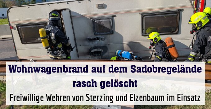 Freiwillige Wehren von Sterzing und Elzenbaum im Einsatz