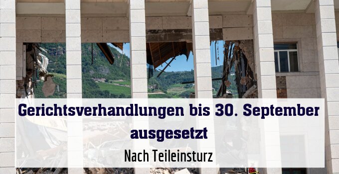 Nach Teileinsturz