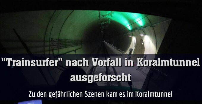 Zu den gefährlichen Szenen kam es im Koralmtunnel