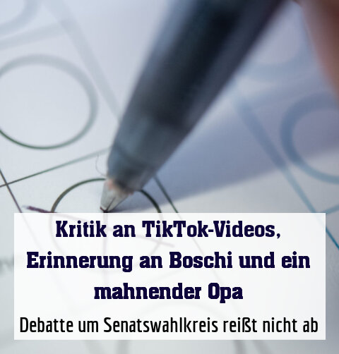 Debatte um Senatswahlkreis reißt nicht ab
