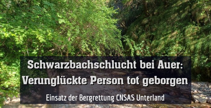 Einsatz der Bergrettung CNSAS Unterland