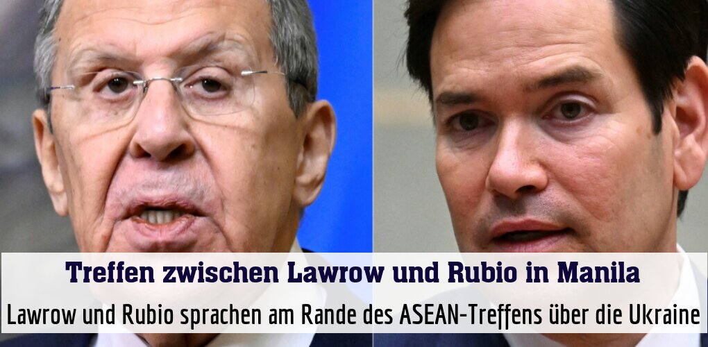 Lawrow und Rubio sprachen am Rande des ASEAN-Treffens über die Ukraine