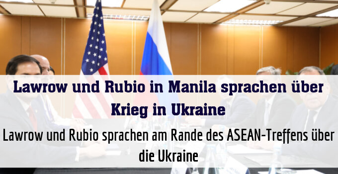 Rubio traf Lawrow in Manila
