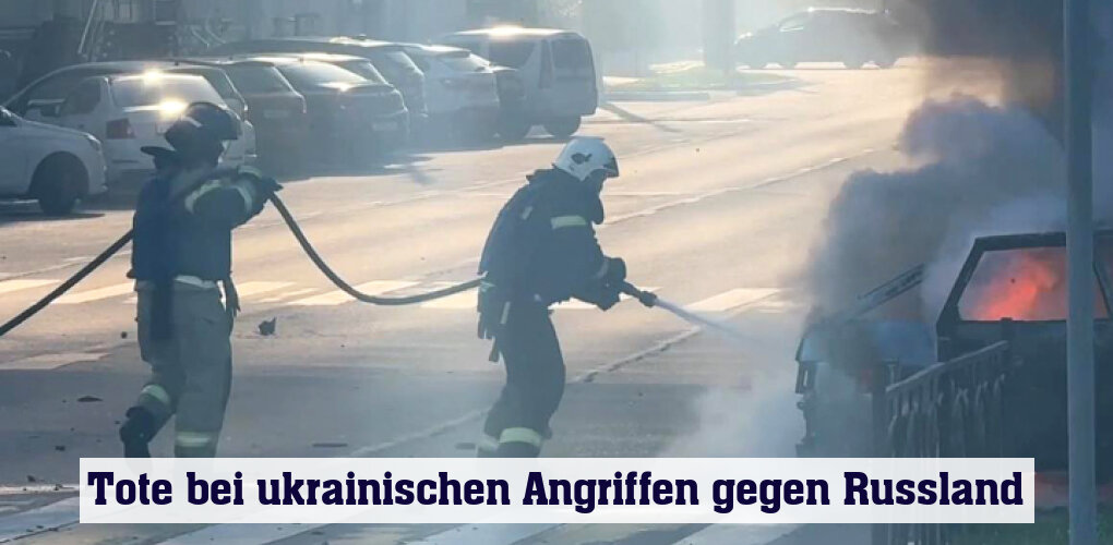 In Belgorod griff eine ukrainische Drohne ein Fahrzeug an (Archivbild)