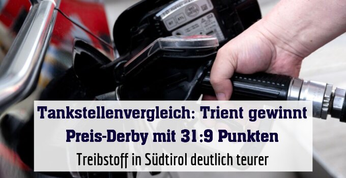 Treibstoff in Südtirol deutlich teurer